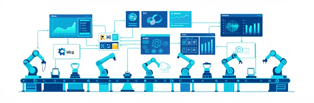 Transformacja cyfrowa Przemysł 4.0 — integracja systemów ERP, MES, IoT, AI